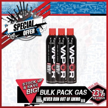 Bulk Pack:  Green Gas Specna Arms Vapor Red 
